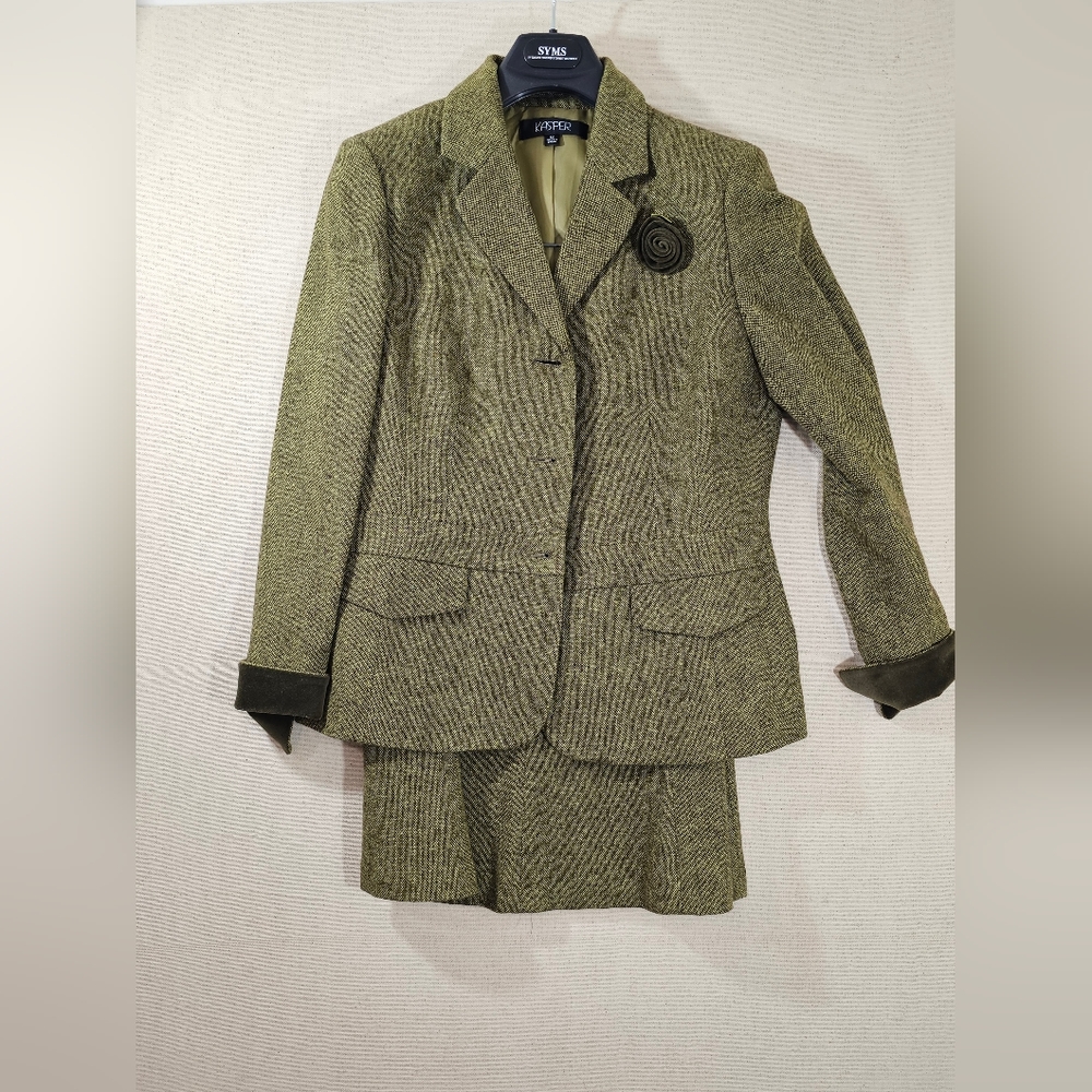Kasper Skirt Suit Tweed 12